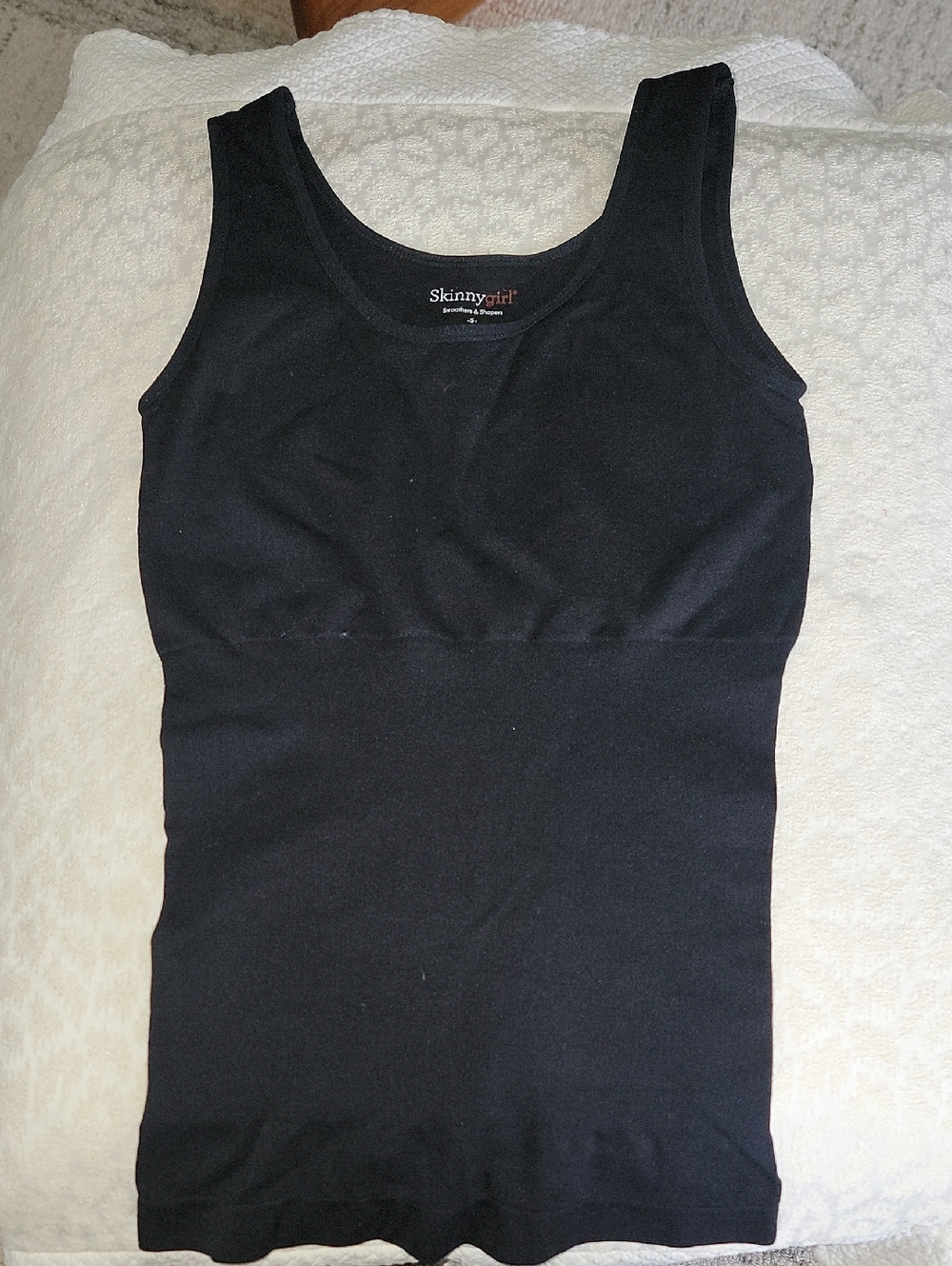 Skinnygirl Black Scoop Neck Tank